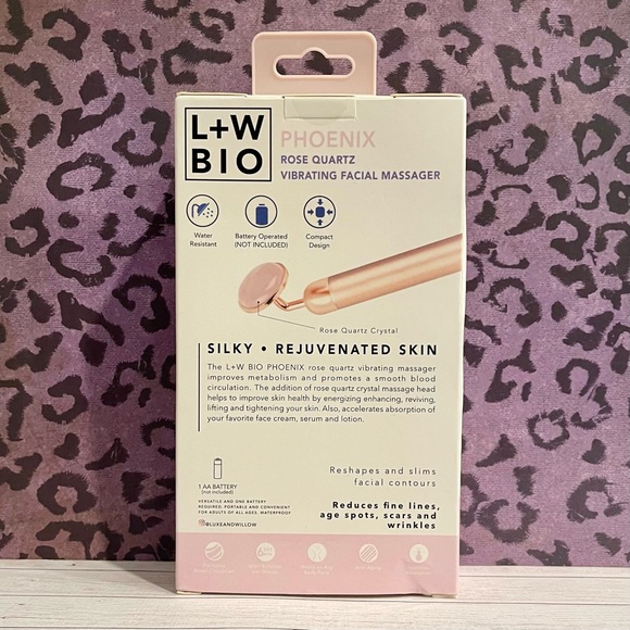 💙L+W BIO PHOENIX ROSE QUARTZ VIBRATING FACIAL MASSAGER SOFT SILKY REJUVENATE - Picture 3 of 5